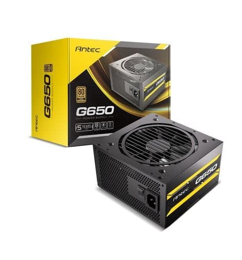 ספק כוח ANTEC ATOM G650 120MM עם מאוורר שקט ו-80Plus Gold