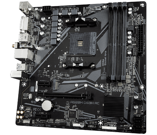 לוח אם Gigabyte A520M DS3H AC עם WIFI BT AM4