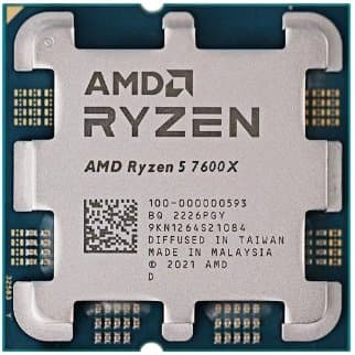מעבד AMD R5 7600X ZEN4 AM5 6 Crs 12 Trd עד 5.3Ghz