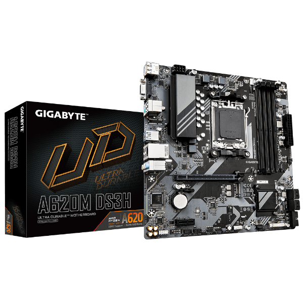 לוח אם GIGABYTE A620M DS3H DDR5 עם PCIe 4.0