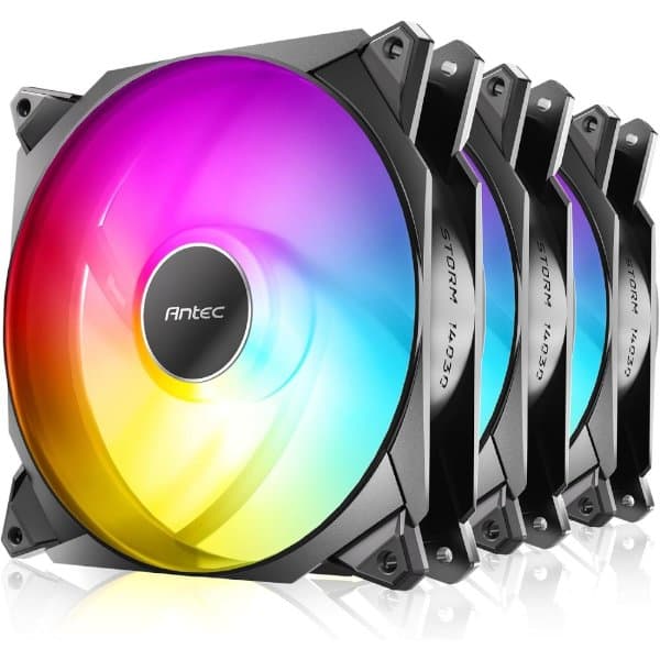 מאוררים למארז Antec Storm T3 140mm ARGB – עיצוב מרהיב וקירור יעיל