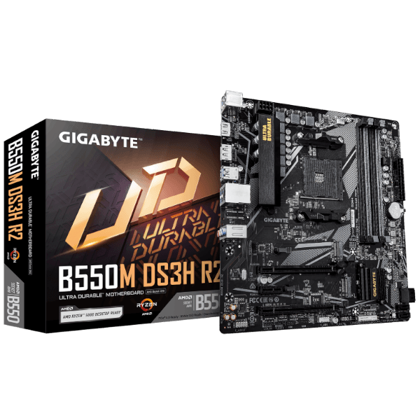 לוח אם GIGABYTE B550M DS3H R2 Micro-ATX למעבדי AMD AM4