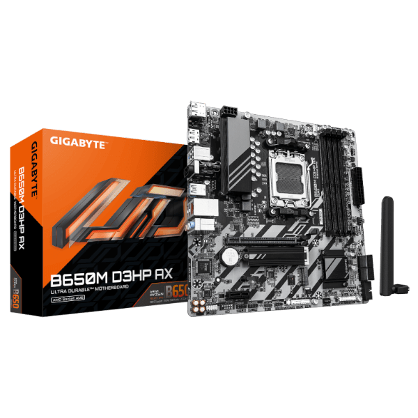 לוח אם Gigabyte B650M D3HP AX DDR5 AM5 WIFI BT Micro-Atx