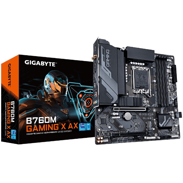 לוח אם GIGABYTE B760M GAMING X AX 1.2 DDR5 Wifi BT