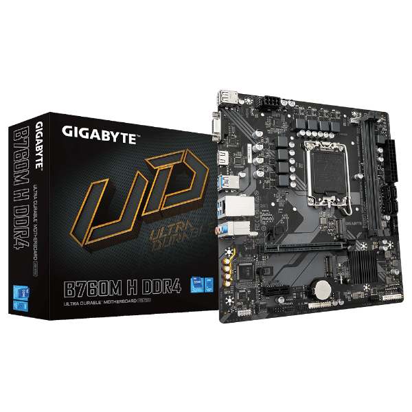 לוח Gigabyte B760M H DDR4 Micro Atx LGA1700 - עבור מעבדי אינטל