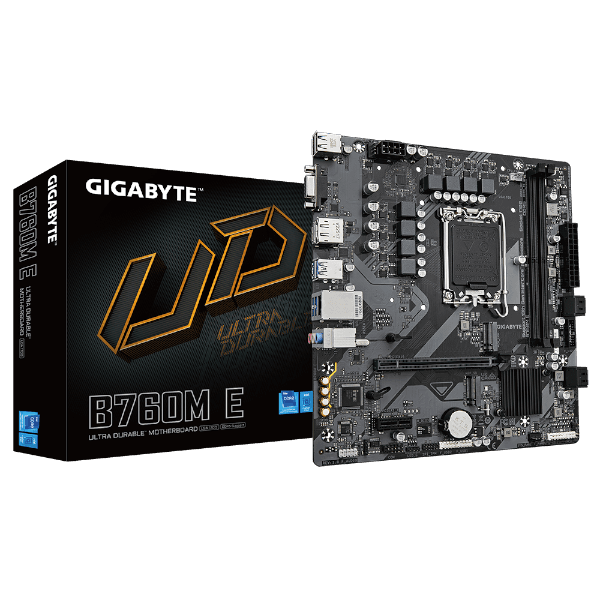 לוח אם GIGABYTE B760M E DDR5 עם HDMI ו-VGA עבור אינטל