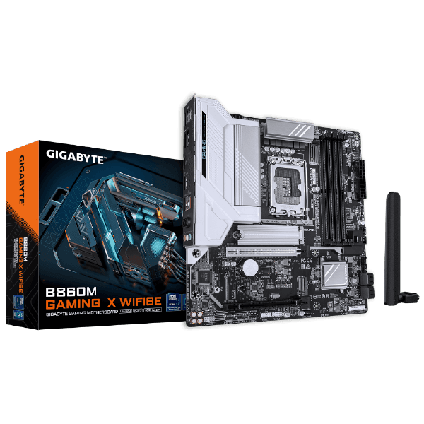 לוח אם GIGABYTE B860M GAMING X WIFI6E ATX עם 2.5GB LAN