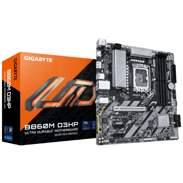 לוח GIGABYTE B860M D3HP Micro-ATX DDR5 לאינטל דור 15