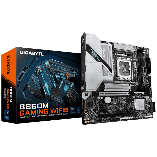 לוח אם GIGABYTE B860M GAMING WIFI6 M-ATX DDR5 BT 2.5GBE LAN