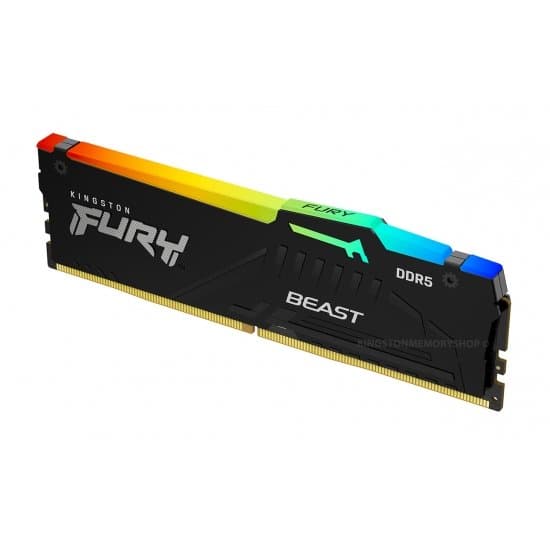 זיכרון RAM Kingston FURY Beast RGB 32GB DDR5 6000MHz C36 EXPO/XMP