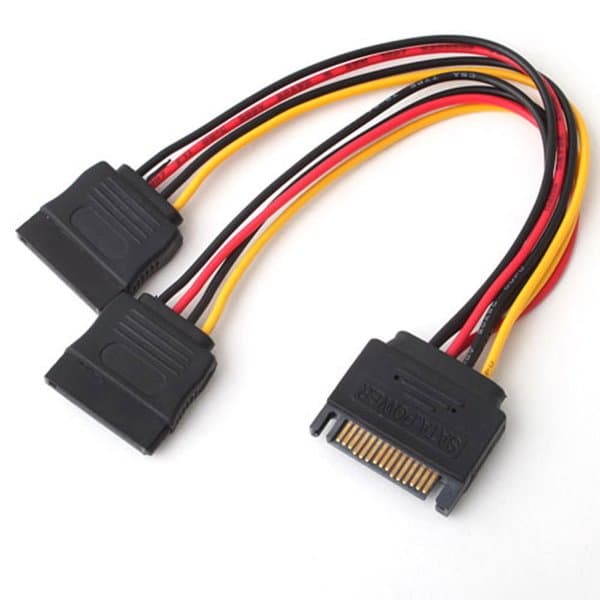 מפצל חשמל GENERIC 29053 SATA Male to 2X SATA Female