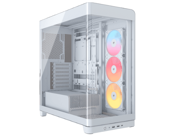 מארז Corsair FRAME 4500X E-ATX עם USB 3.2 Type-C בצבע לבן