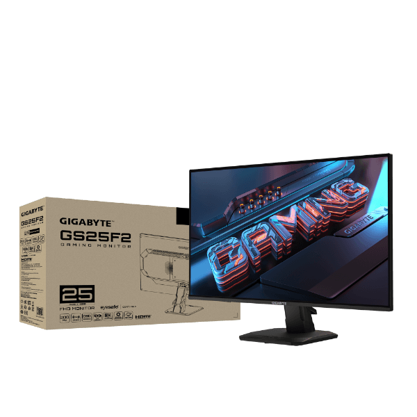 מסך גיימינג GIGABYTE GS25F2 24.5 אינץ' FHD עם 1Ms ו-200Hz