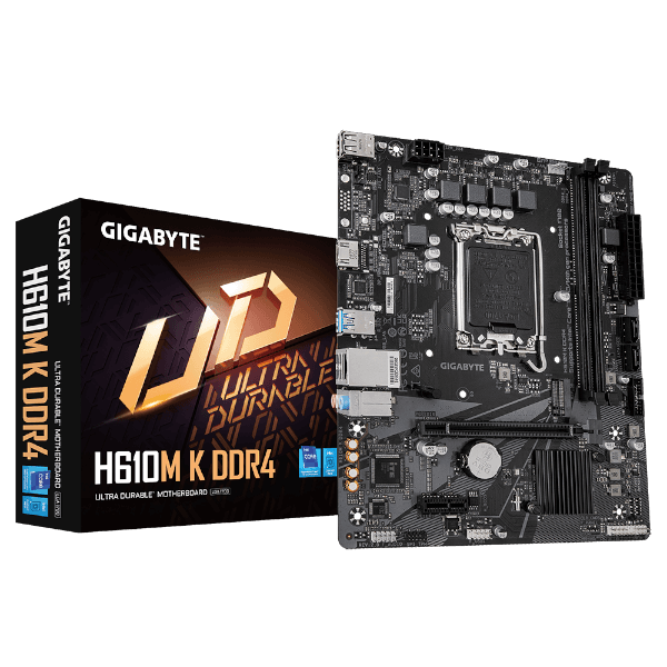 לוח אם GIGABYTE H610M K DDR4 M-ATX LGA1700 עם M.2
