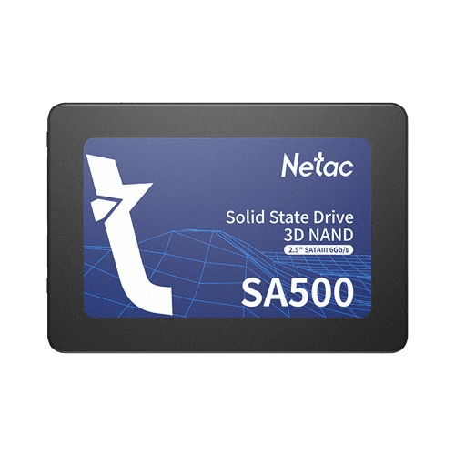 דיסק פנימי Netac SA500 500GB SATA III SSD 3D NAND