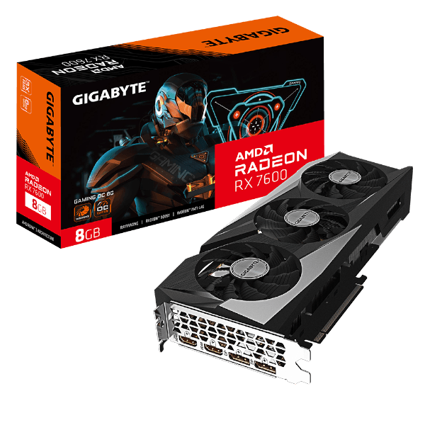 כרטיס מסך Gigabyte RADEON RX 7600 Gaming OC 8GB