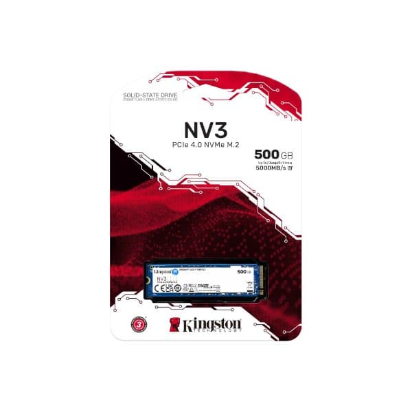דיסק פנימי Kingston NV3 500GB NVME GEN 4.0 M.2 2280