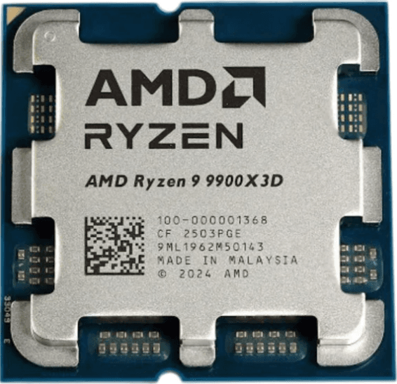 מעבד AMD Ryzen 9 9900X3D עם 12 ליבות ותדרים עד 5.5GHz