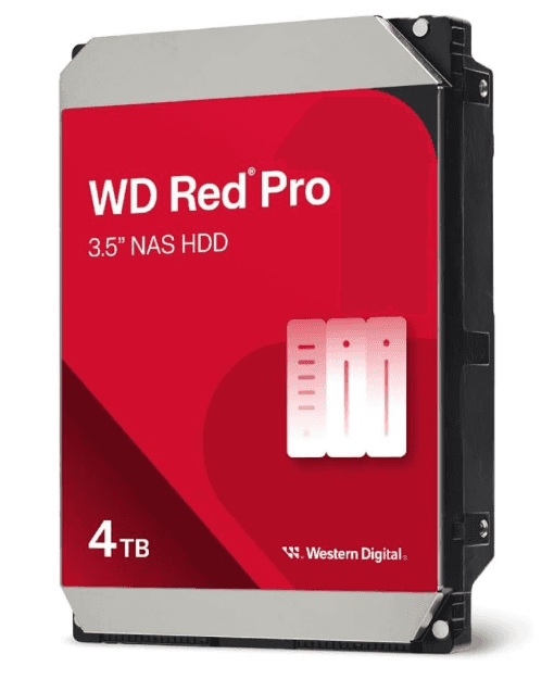 דיסק קשיח Western Digital 4TB Red Plus עם 128MB Cache ו-5400RPM