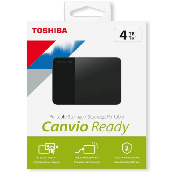 דיסק חיצוני Toshiba Canvio Ready 4TB USB 3.2