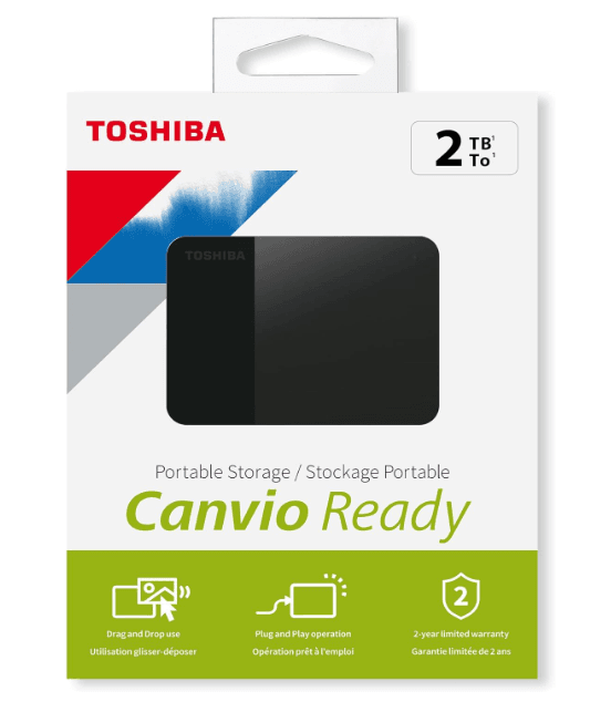 דיסק חיצוני Toshiba Canvio Ready 2TB USB 3.2