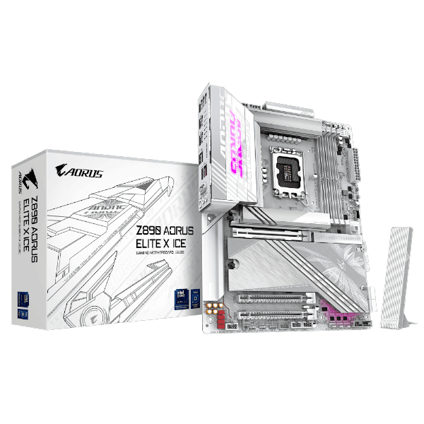 לוח אם GIGABYTE Z890 AORUS ELITE X ICE ATX ל-Intel דור 15
