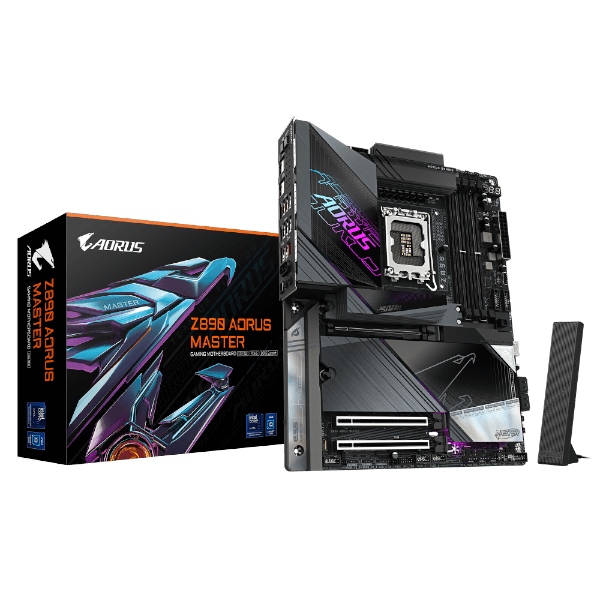 לוח Gigabyte Z890 AORUS MASTER עם 10GBE LAN ו-WIFI7