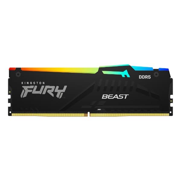 זיכרון RAM Kingston FURY Beast RGB 16GB DDR5 6000MHZ C36