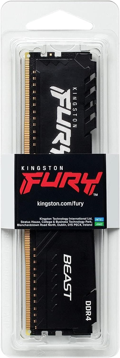 זכרון לנייח Kingston Fury Beast 16GB DDR4 3200Mhz C16