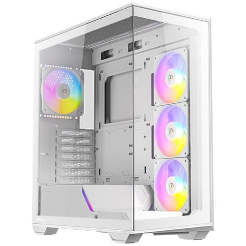 מארז לבן Antec C3 ARGB Mid-Tower ATX עם 4x ARGB FANS כולל Type-C