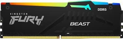 זיכרון RAM Kingston FURY BEAST RGB 32GB DDR5 6000MHZ CL30