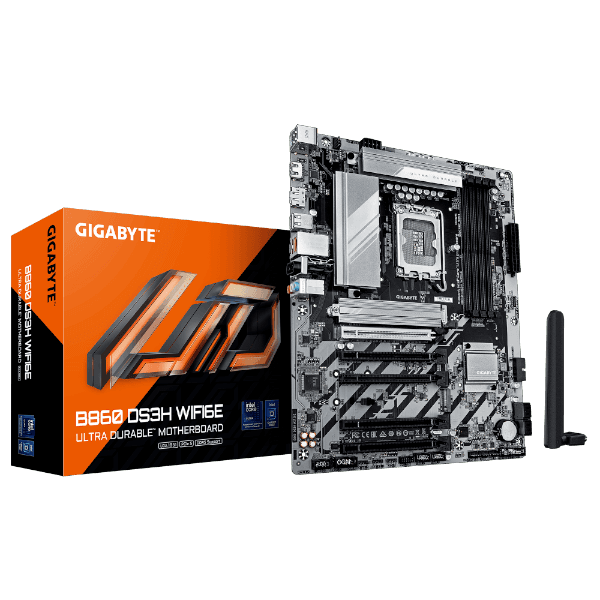 לוח למעבד דור 15 Gigabyte B860 DS3H WIFI6E ATX 2.5GB LAN
